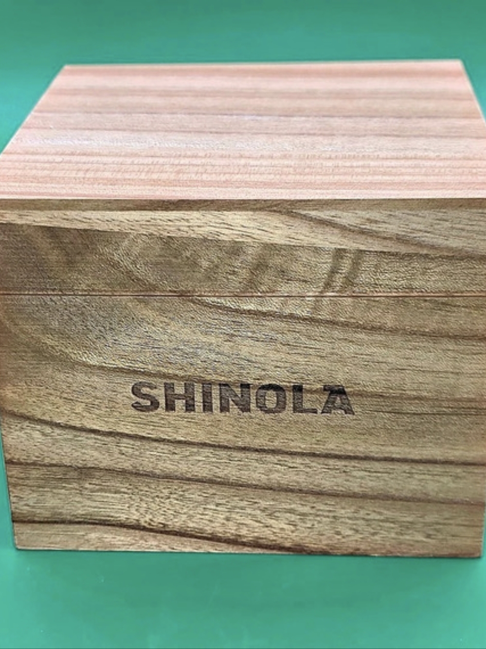 Shinola Wooden Presentation Storage Box in Brown